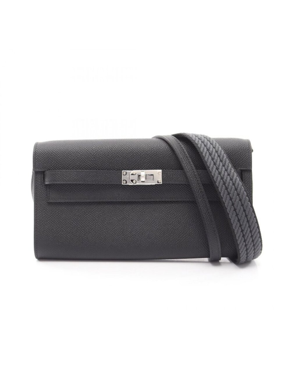 Hermes Shoulder Bag Kelly to Go Black Long